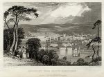 Devon, Devonport from Mount Edgecumbe, 1830