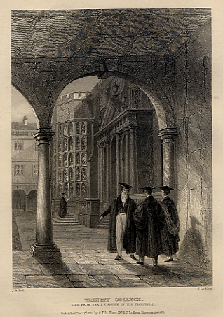 Cambridge, Trinity College Cloisters, 1837