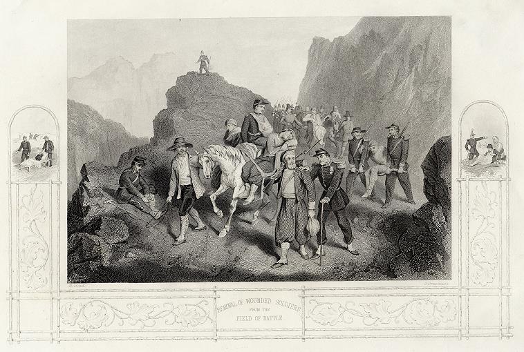 Crimean War, Wounded Soldiers, published 1860