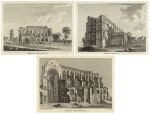 Wiltshire, Malmesbury Abbey (3 views), 1786