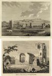 Yorkshire, Ravensworth Castle (2 views), 1786