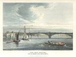 London, New Iron Bridge over the Thames (Southwark Bridge), 1815