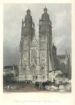 France, Tours, Cathedral of St. Gatien, 1840