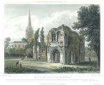 Norwich, Ruins in the Bishops Garden, 1829