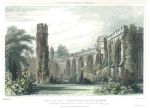 Somerset, Wells Palace ruins, 1829