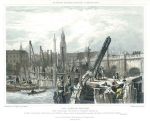London, Old London Bridge, 1829
