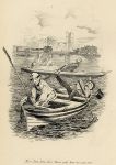 Cockney social caricature, boating, Robert Seymour, 1835 / 1878