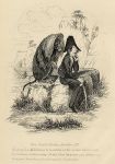 Cockney social caricature, traveller abroad, Robert Seymour, 1835 / 1878