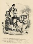 Cockney social caricature, turnpike trouble, Robert Seymour, 1835 / 1878