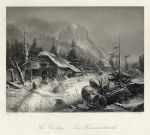 The Smithy (winter scene), 1849