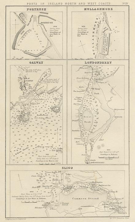 Ireland, Ports on the north & west coasts, 1856