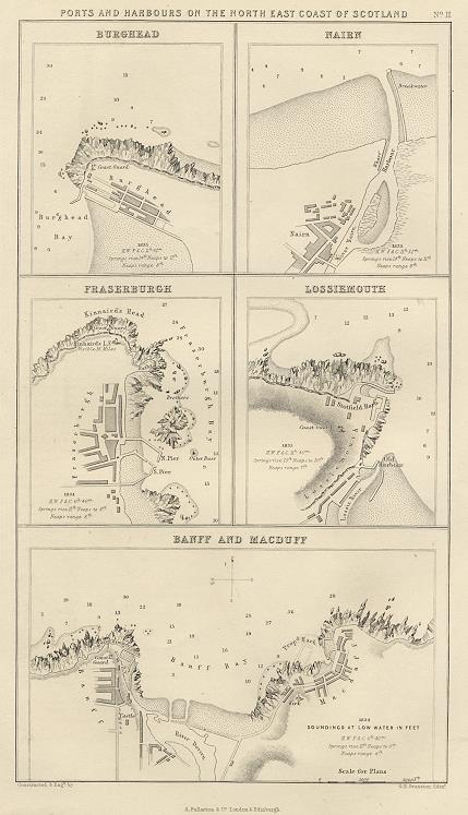 Scotland, Ports on the North East coast, 1856