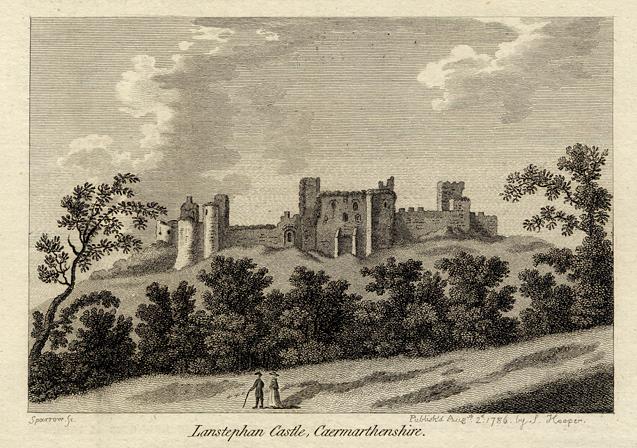 Wales, Lansteffan Castle, 1786