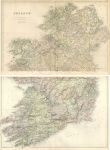 Ireland, large map on two sheets, 1898