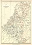 Belgium & Holland map, 1898