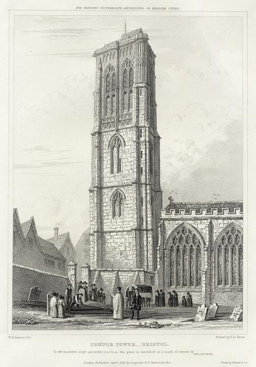 Bristol, Temple Tower, 1830