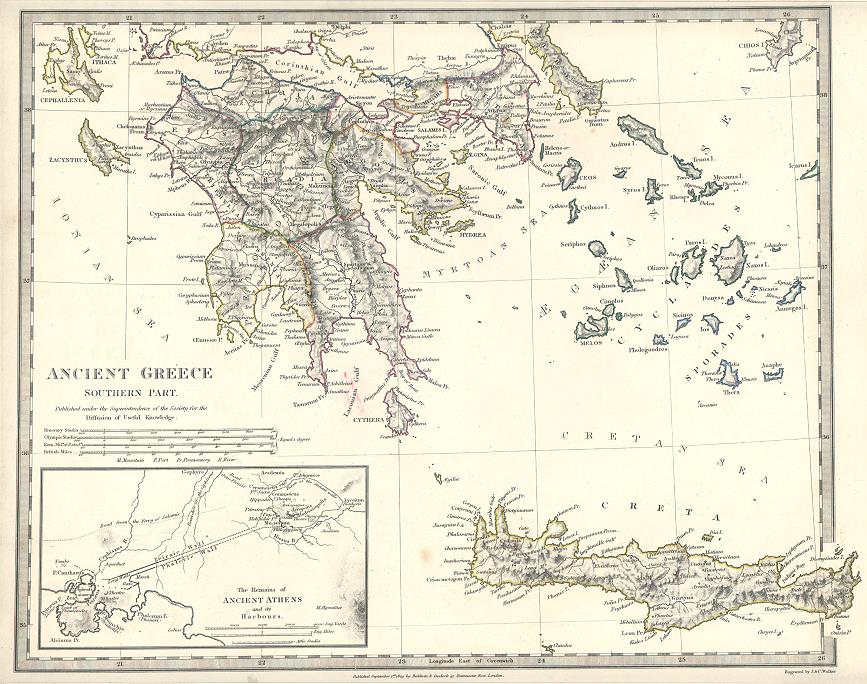 Ancient Greece (southern), SDUK, 1829