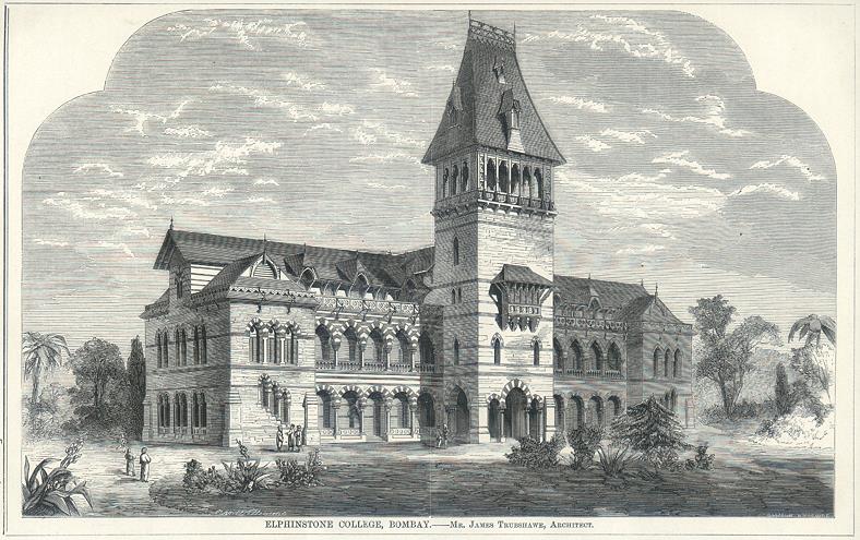 India, Bombay, Elphinstone College, 1866