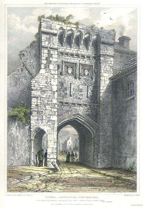 Hampshire, Winchester, Tower Gatehouse, 1830