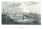 Sweden, Stockholm view, 1843