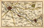 Somerset, Bath & Bristol small map, 1810
