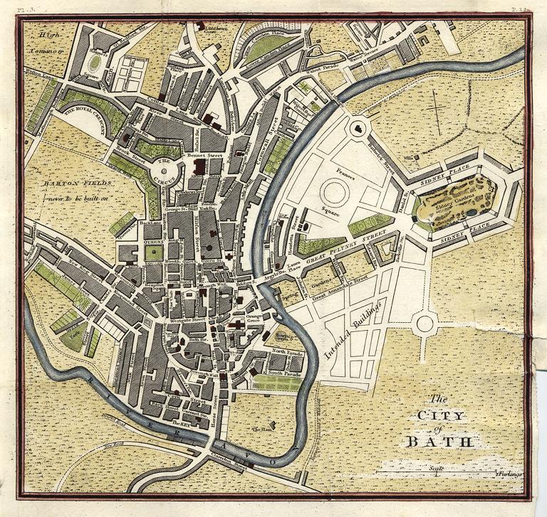 Somerset, Bath plan, 1810