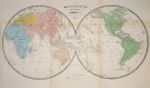 The World in Hemispheres, 1854
