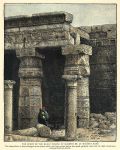 Egypt, Thebes, Court of the Great Temple of Rameses III, 1880