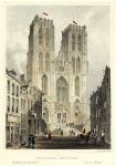 Belgium, Brussels Cathedral, 1833