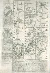 Leicestershire, route map with Great Glenn, Leicester, Loughborough, Kegworth and Derby, 1764