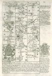 Hampshire, route map with Liphook, Petersfield, Harnden and Portsmouth, 1764