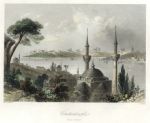 Turkey, Constantinople from Scutari, 1840