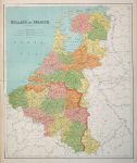Holland & Belgium, large map, 1867