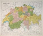 Switzerland, large map, 1867