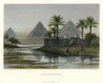 Egypt, Paramids of Gizeh, 1875