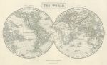 World in Hemispheres, 1840