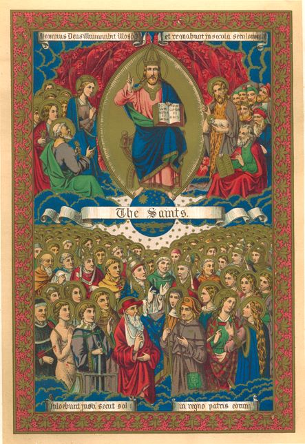 Frontispiece to 'Lives of the Saints', 1890