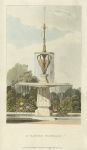 Garden Fountain, Ackermann, 1820