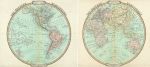 The World in Hemispheres, 1842
