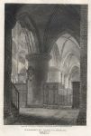 Wiltshire, Malmesbury Abbey interior, 1807