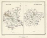 Wiltshire - Wilton & Malmesbury town plans, 1835