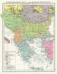 Balkan Peninsula Ethnographic Map, 1895