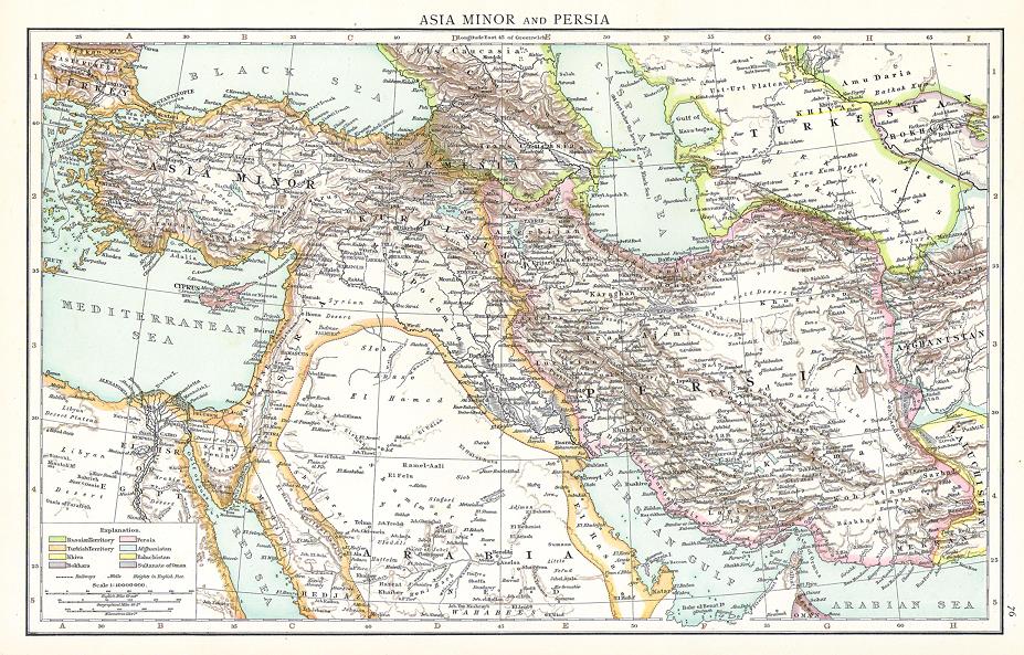 Asia Minor and Persia, 1895