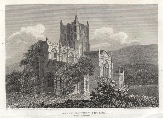 Worcestershire, Great Malvern Church, 1808