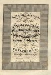 Cheltenham, Trade Advert, Maggs & Sons Undertakers, Griffiths, 1826