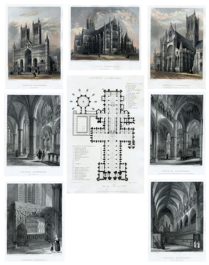 Lincoln Cathedral set, 1842