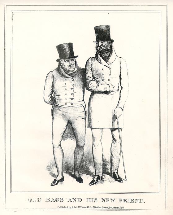 Old Bags and his New Friend, John Doyle, HB Sketches, 1829