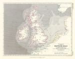British Isles Tidal Chart, 1850