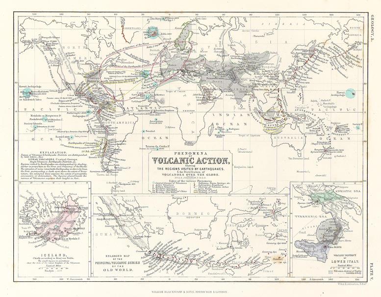 World, Volcanic Activity, 1850