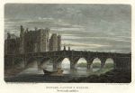 Nottinghamshire, Newark Castle & Bridge, 1802